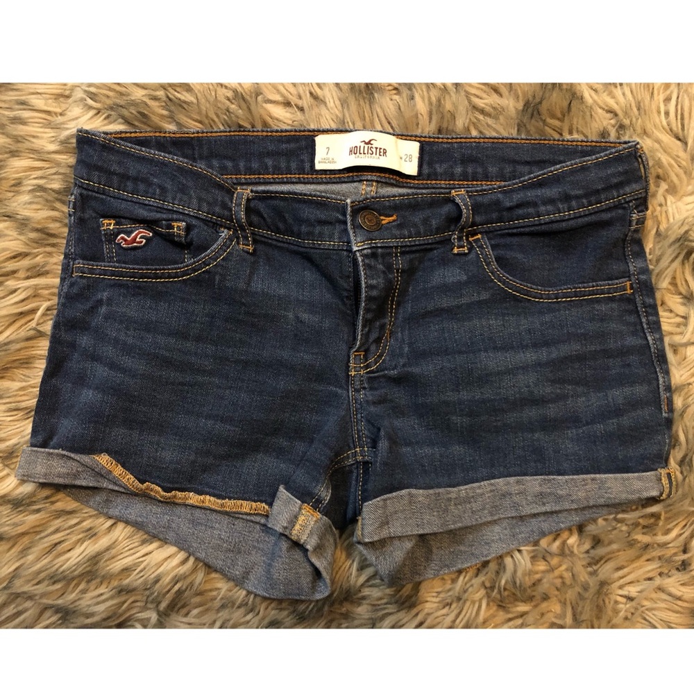 Blue jean Hollister shorts